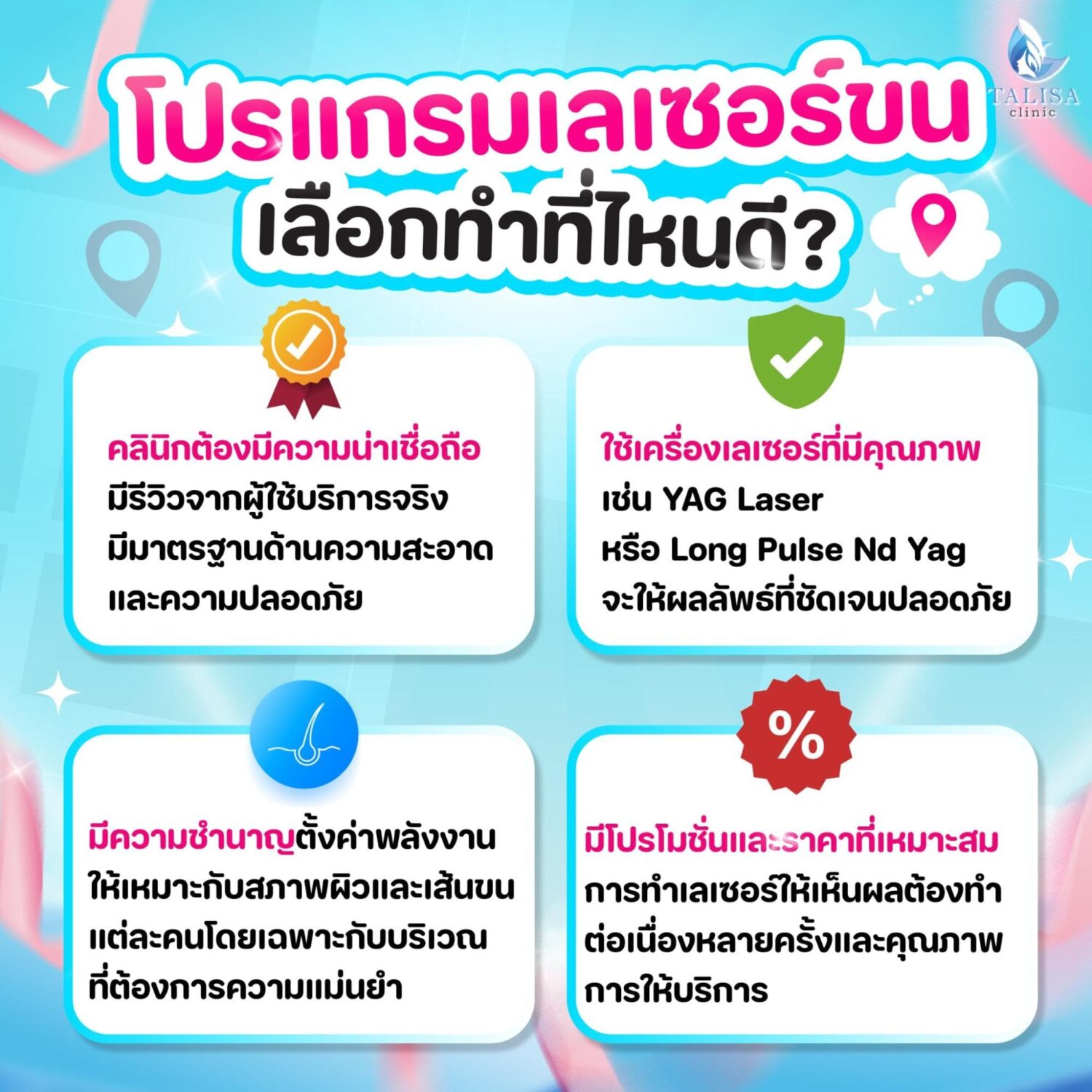 เลเซอร์รูขุมขน ราคา