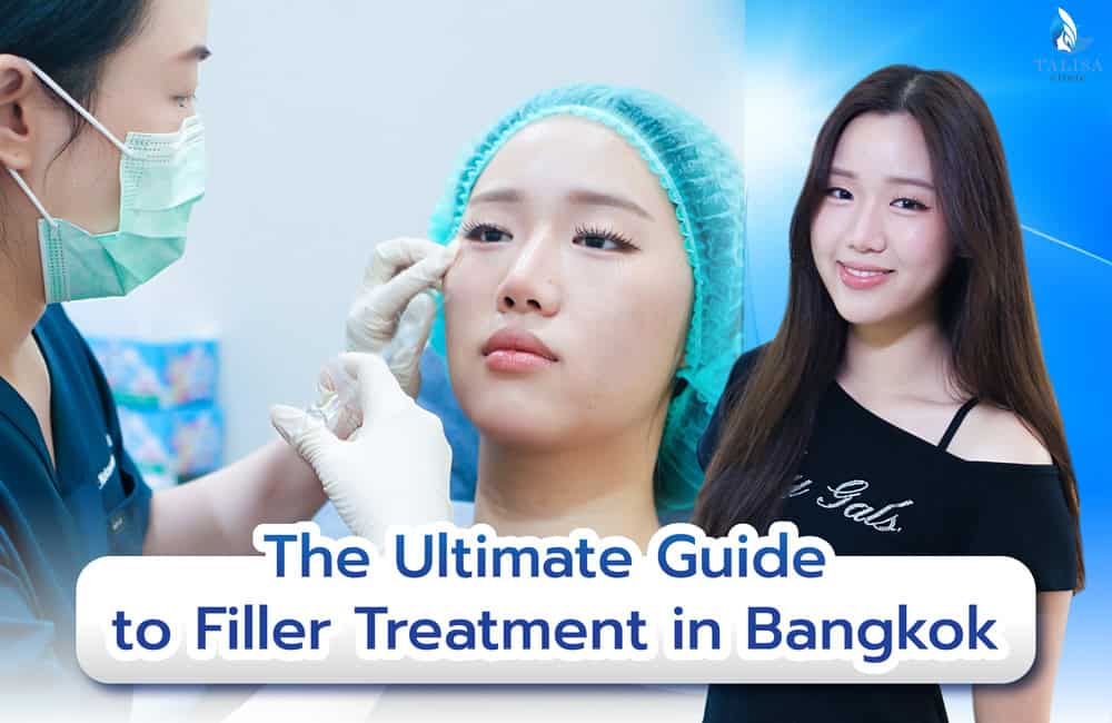Woman with fuller cheeks and smooth skin after filler treatment in Bangkok